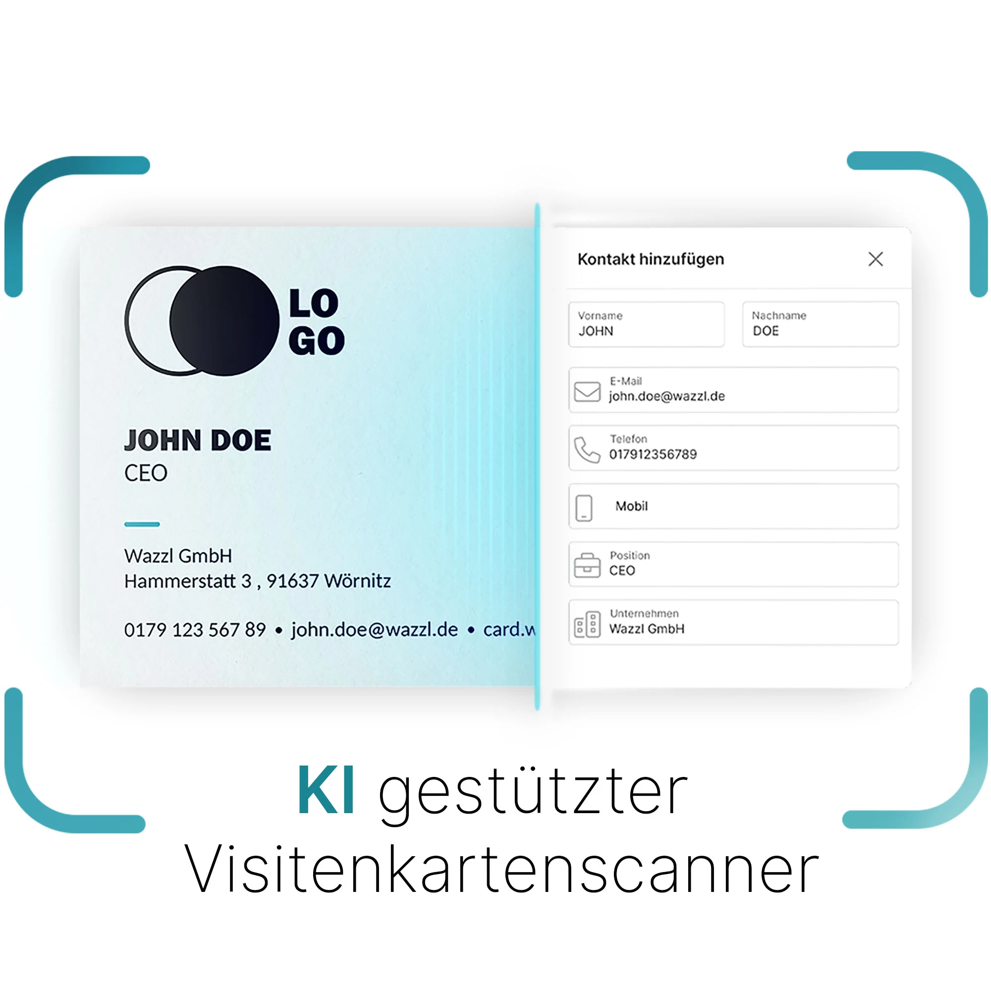 personalisierbare Phonecard - Digitale Visitenkarte NFC